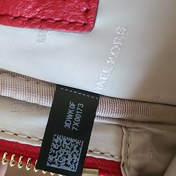 Michael Kors Red Backpack with Gold Studs - Picture 9 of 10